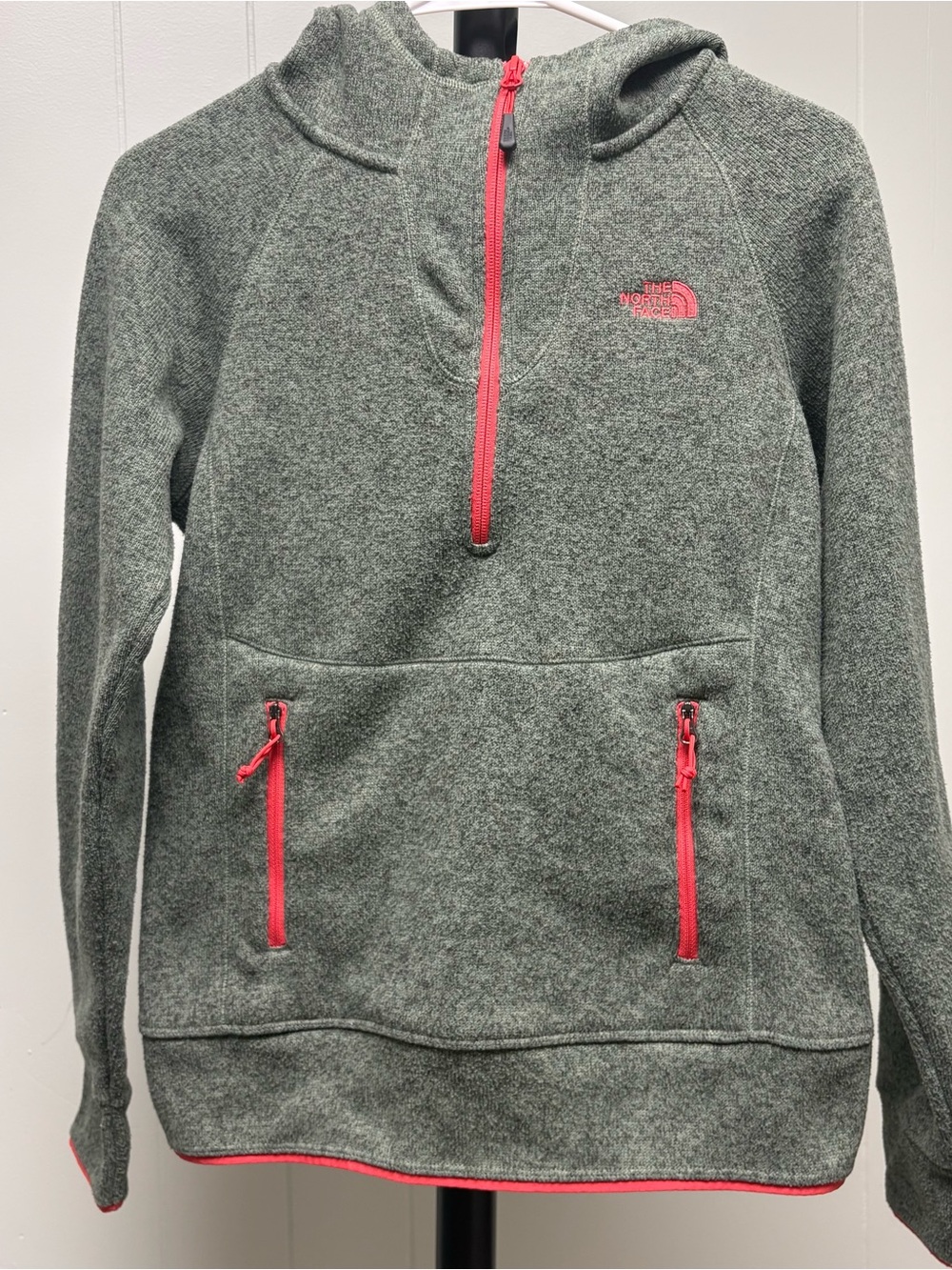 The North Face Fleece Pullover 1/4 Zip Hoodie Sz M